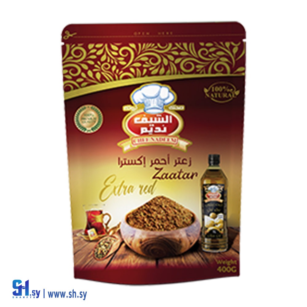 زعتر أحمر إكسترا 400غ (الشيف نديم)