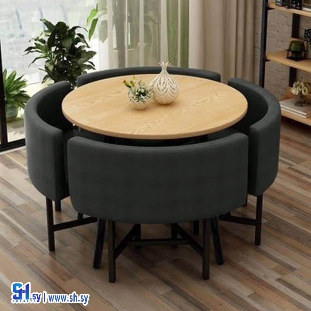 طاولة طعام دائرية موديل 1 (مطرقة ومنشار)