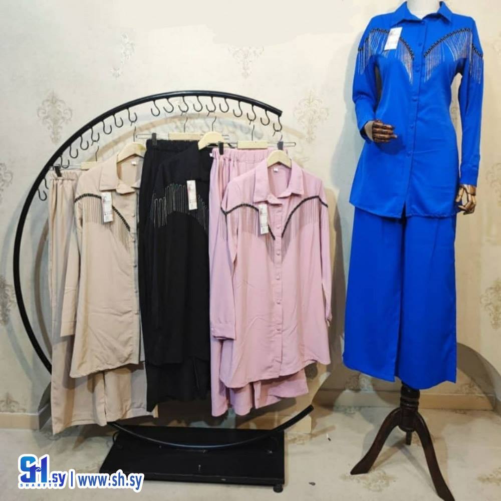 طقم نسائي  ماربل مطرز (R&M Store)