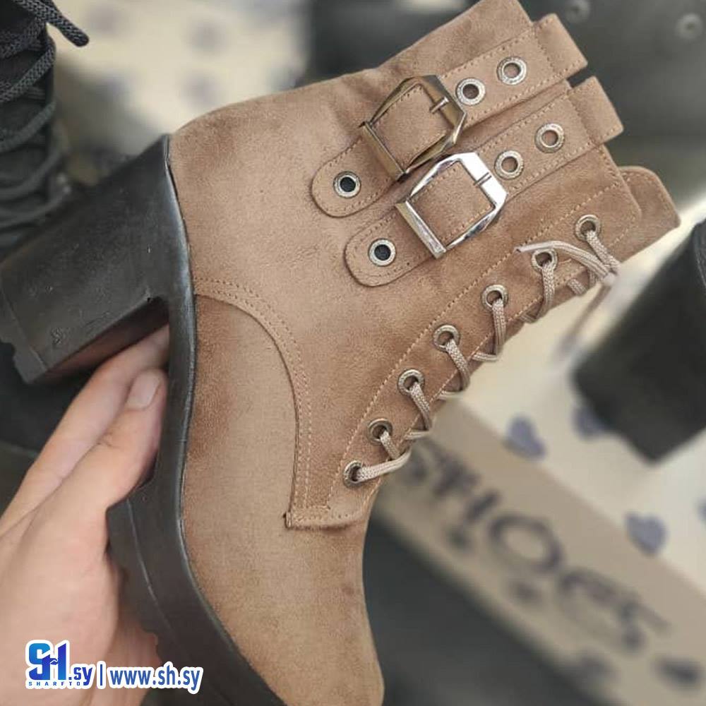 جزمة نسائية شامواه كعب (معراوي)