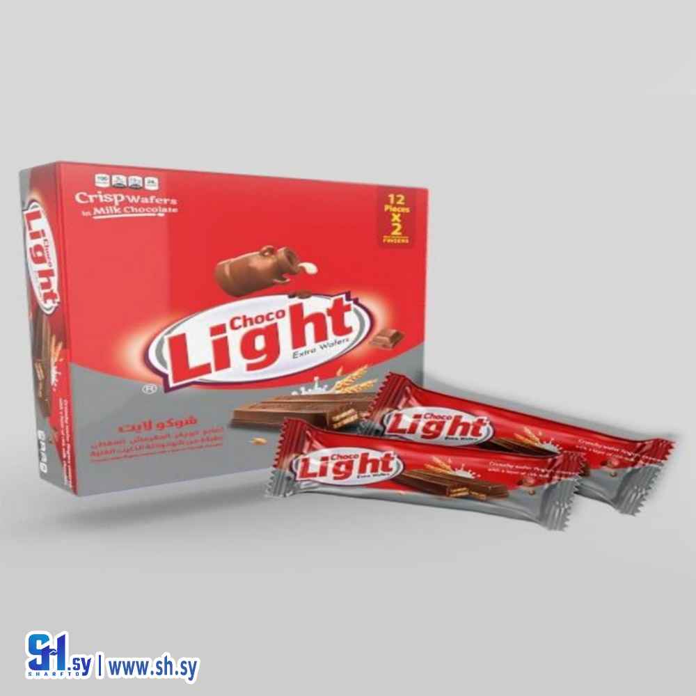 بسكويت شوكو لايت بالشوكولا الكاكو (chello)