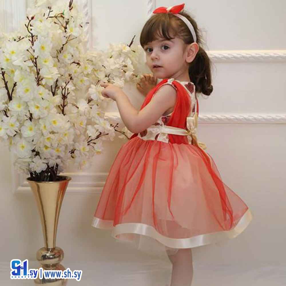 فستان بي بي بناتي موديل 1198 (ملبوسات خالد)