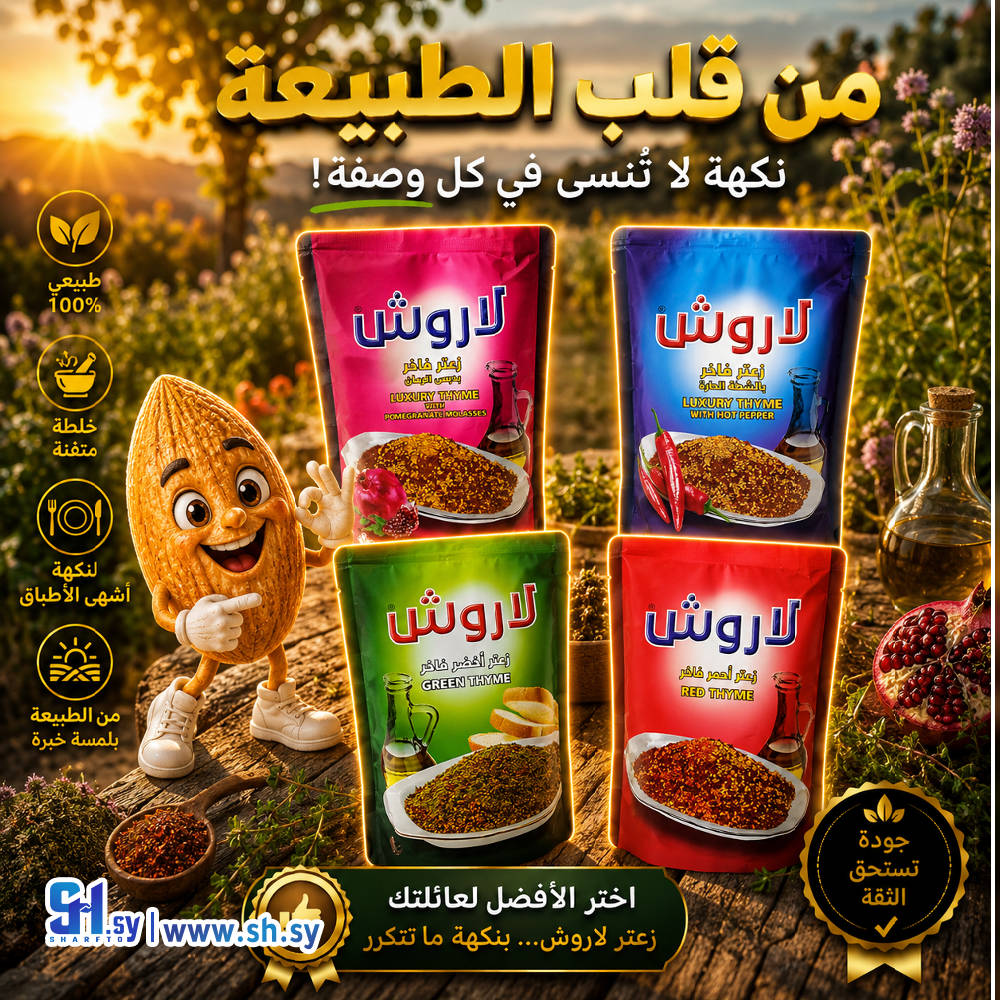 زعتر لاروش 400 غ نكهات مختلفة - شركة لاروش للاغذية دمشق