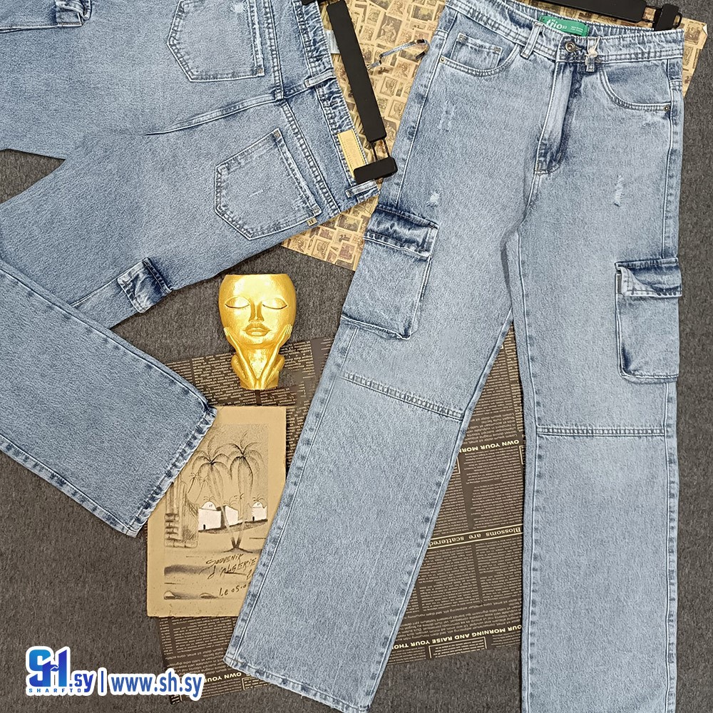 بنطال جينز نسائي موديل 1549 (A.D fashion store)