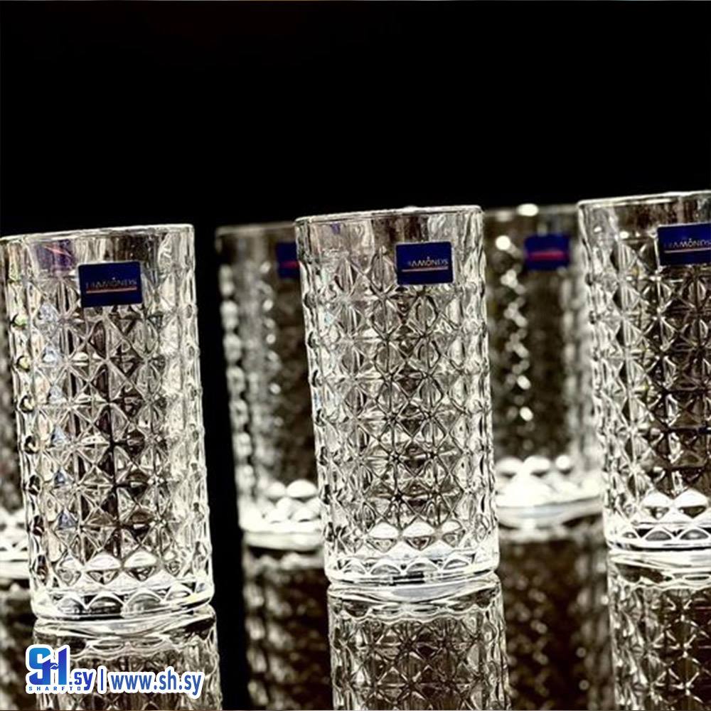 كاسات كريستال طويلة (معرض بلال للأدوات المنزلية)