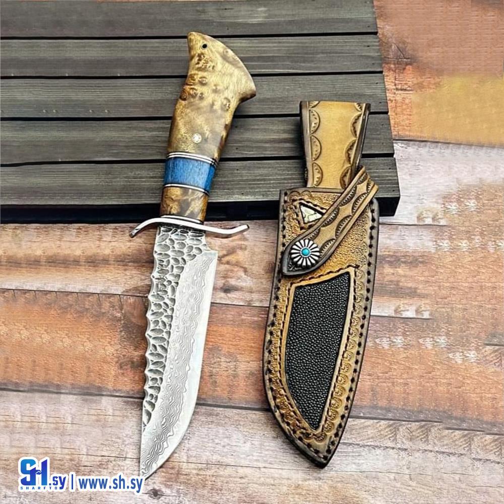 سكين صيد مصنوع يدويًا (مجموعة العدد اليدوية)
