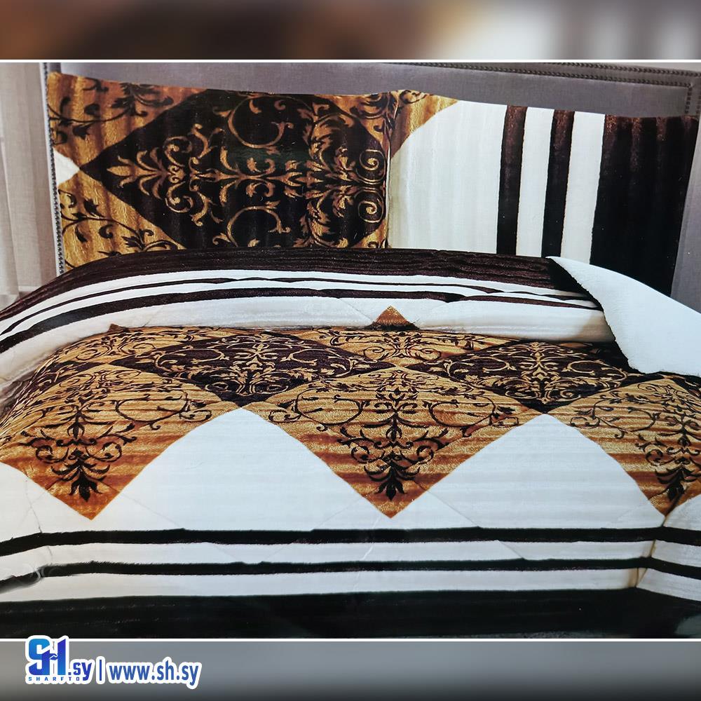 طقم لحاف شتوي فرو دبل فيس 2 (أقمشة وبياضات فينو)