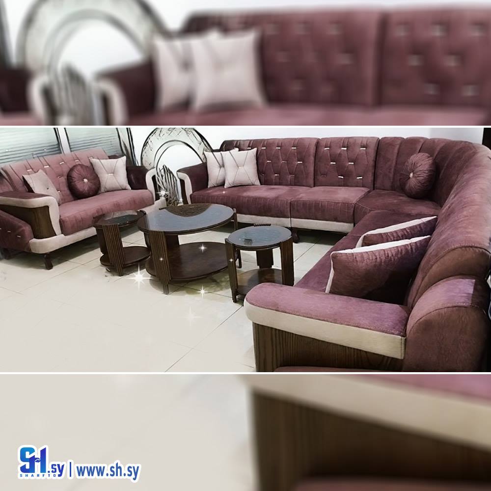 غرفة ضيافة زاوية 9 مقاعد (مفروشات الأشقر)