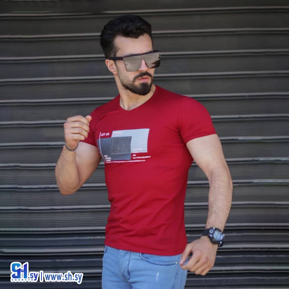 كنزة رجالي  طبعة LET US (ألبسة جود)