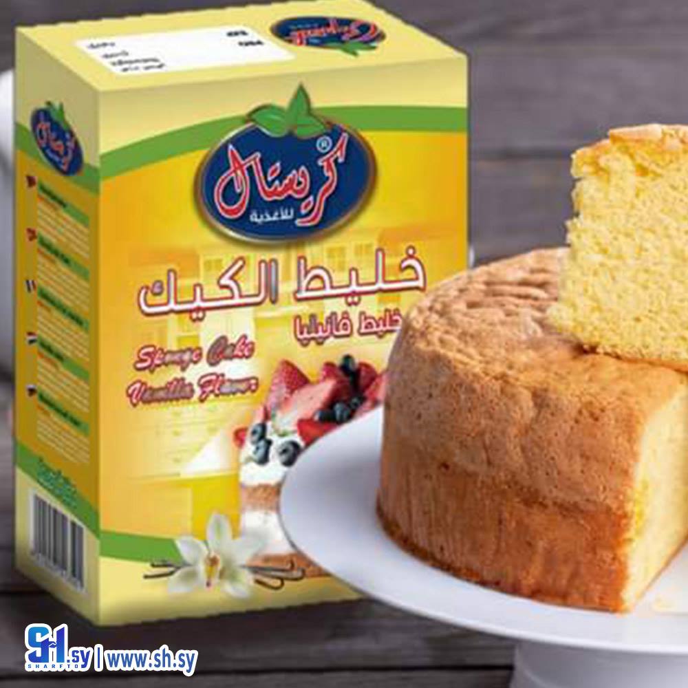 خليط الكيك نكهة الفانيليا (كريستال)