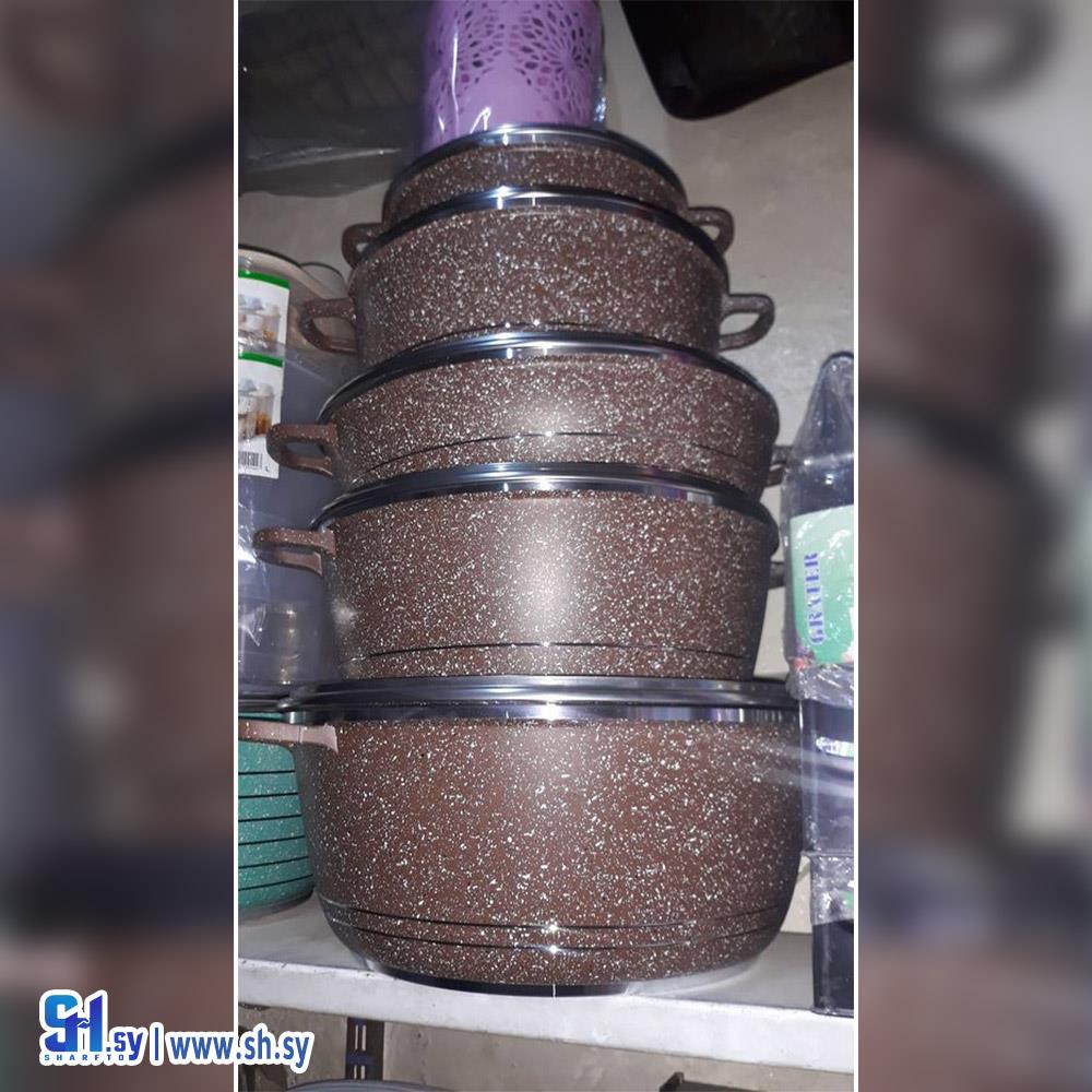 طقم طناجر  (عصرونية زاهر العطري)