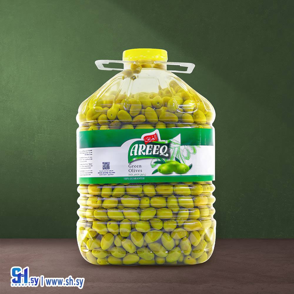 زيتون أخضر جلط 5كغ عبوة بلاستيك (العريق)