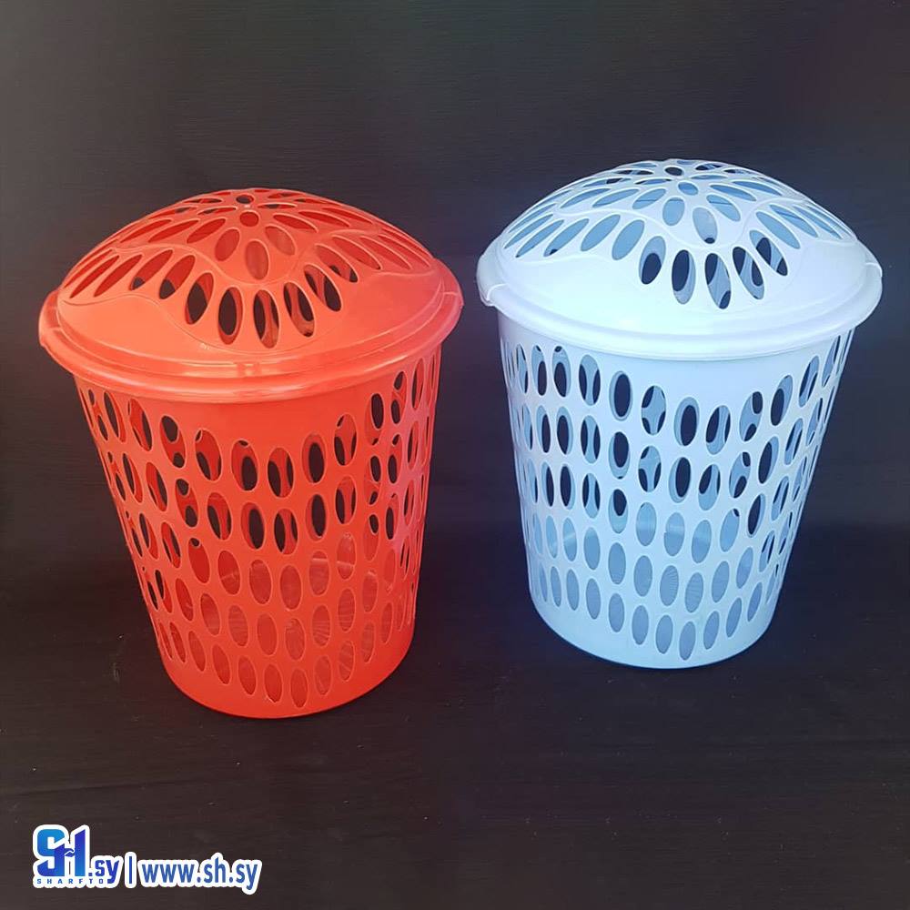 سلة غسيل جامبو بغطاء (نحاس بلاست)