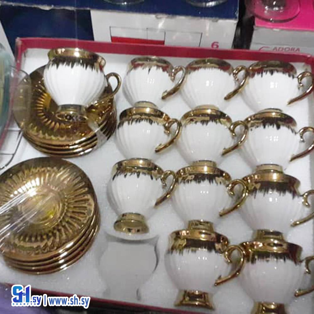 طقم فناجين قهوة 12 قطعة (زاهر العطري)