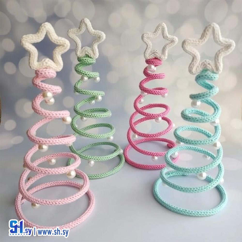 شجرة كريسمس كروشيه(Pinky)