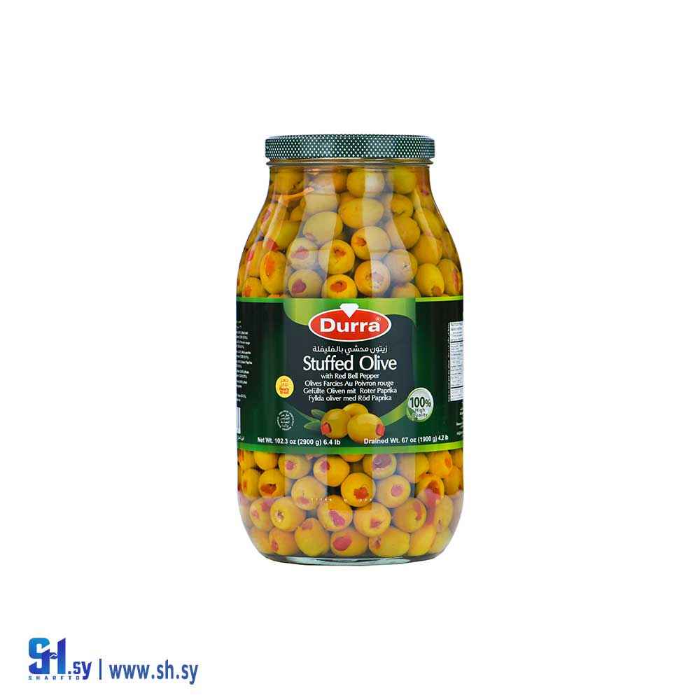 زيتون اخضر محشي فليفلة 2900 غ (الدرة)