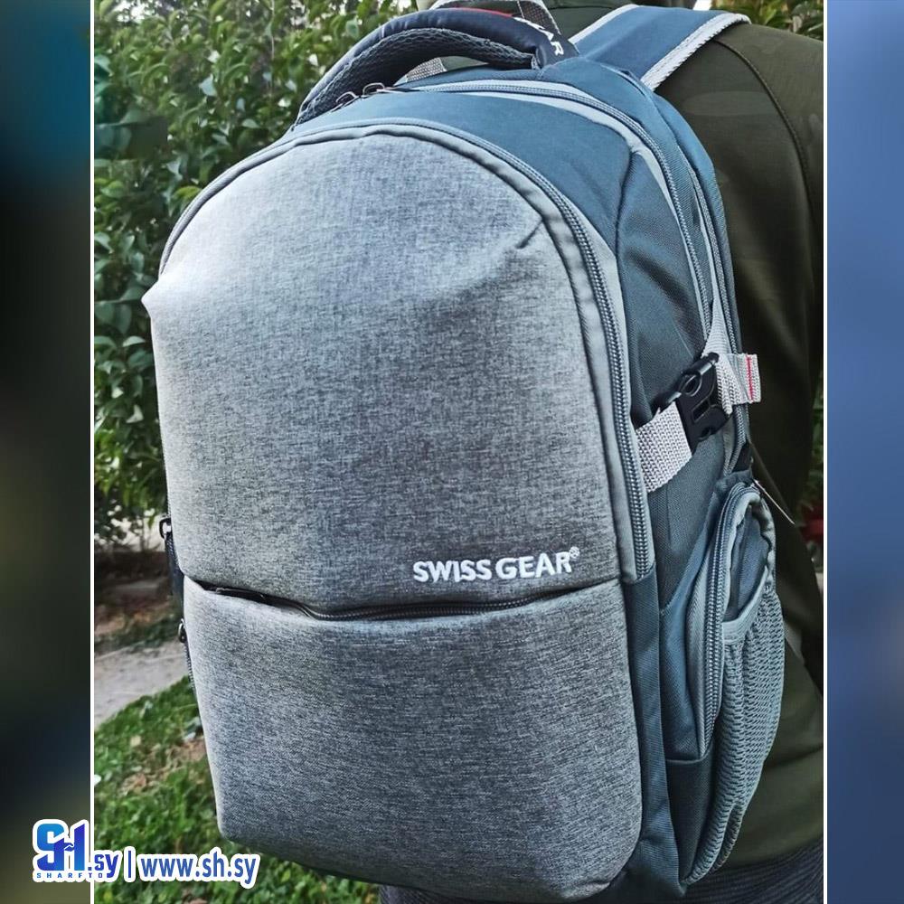 حقيبة لابتوب ظهر ماركة Swiss Gear (طحلة)