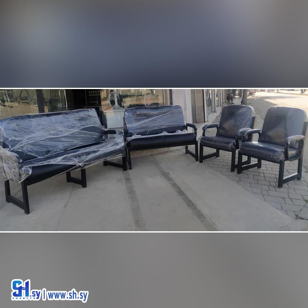 طقم مكتب جلد 1 (الشقيف للديكور)