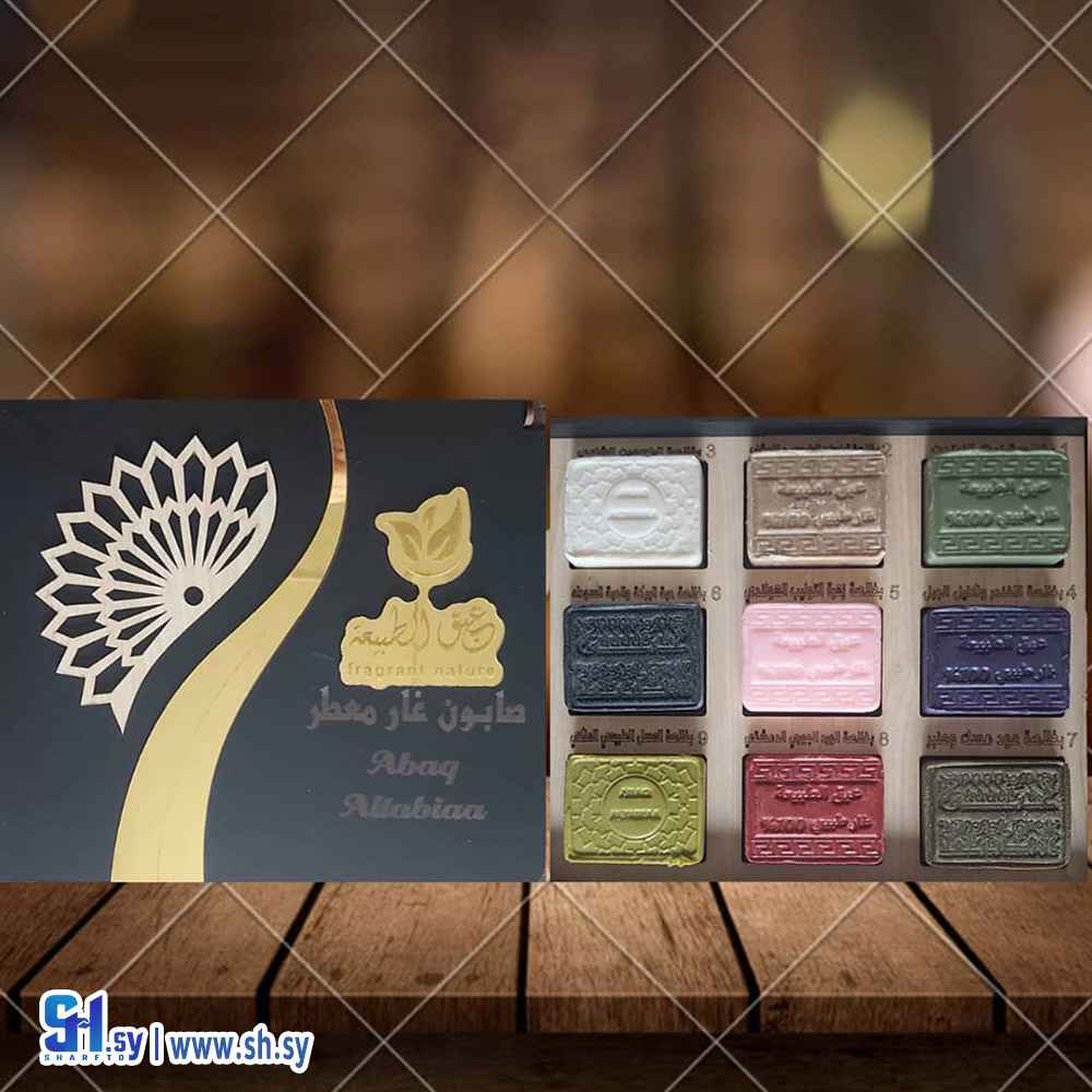 مجموعة صابون غار معطر 9 قطع (عبق الطبيعة)