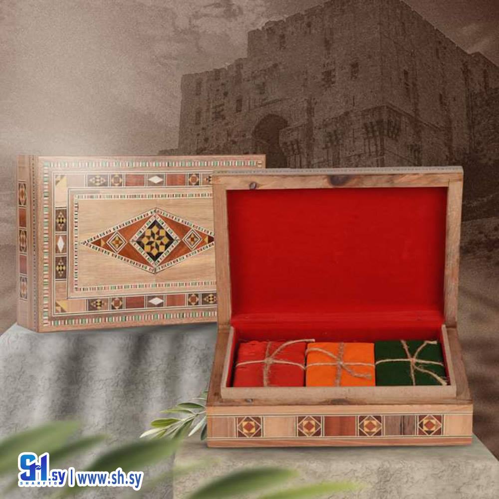 صابون معطر علبة موزاييك (مؤسسة العود و العنبر التجارية (شيخ الكار))