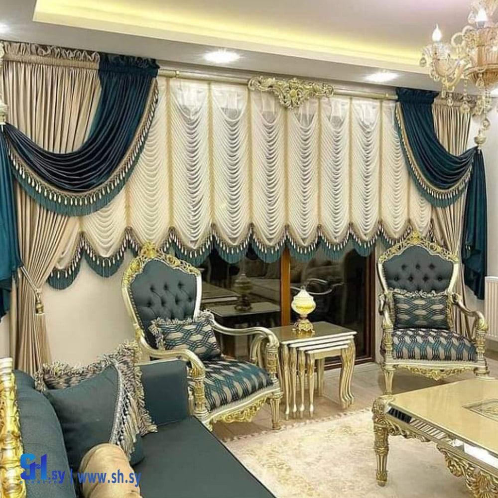 غرفة الضيافة  -طقم ملكي (روز ستيل)
