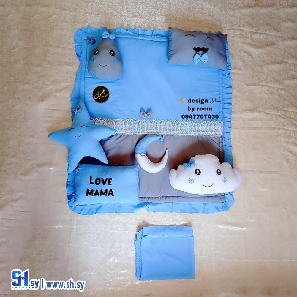 طقم سرير مطرز آبليك (سنابل design)