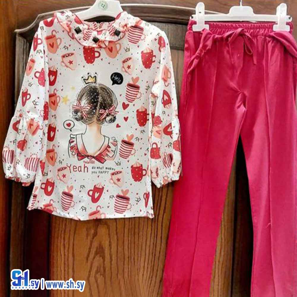 طقم  بناتي (ملبوسات خالد)