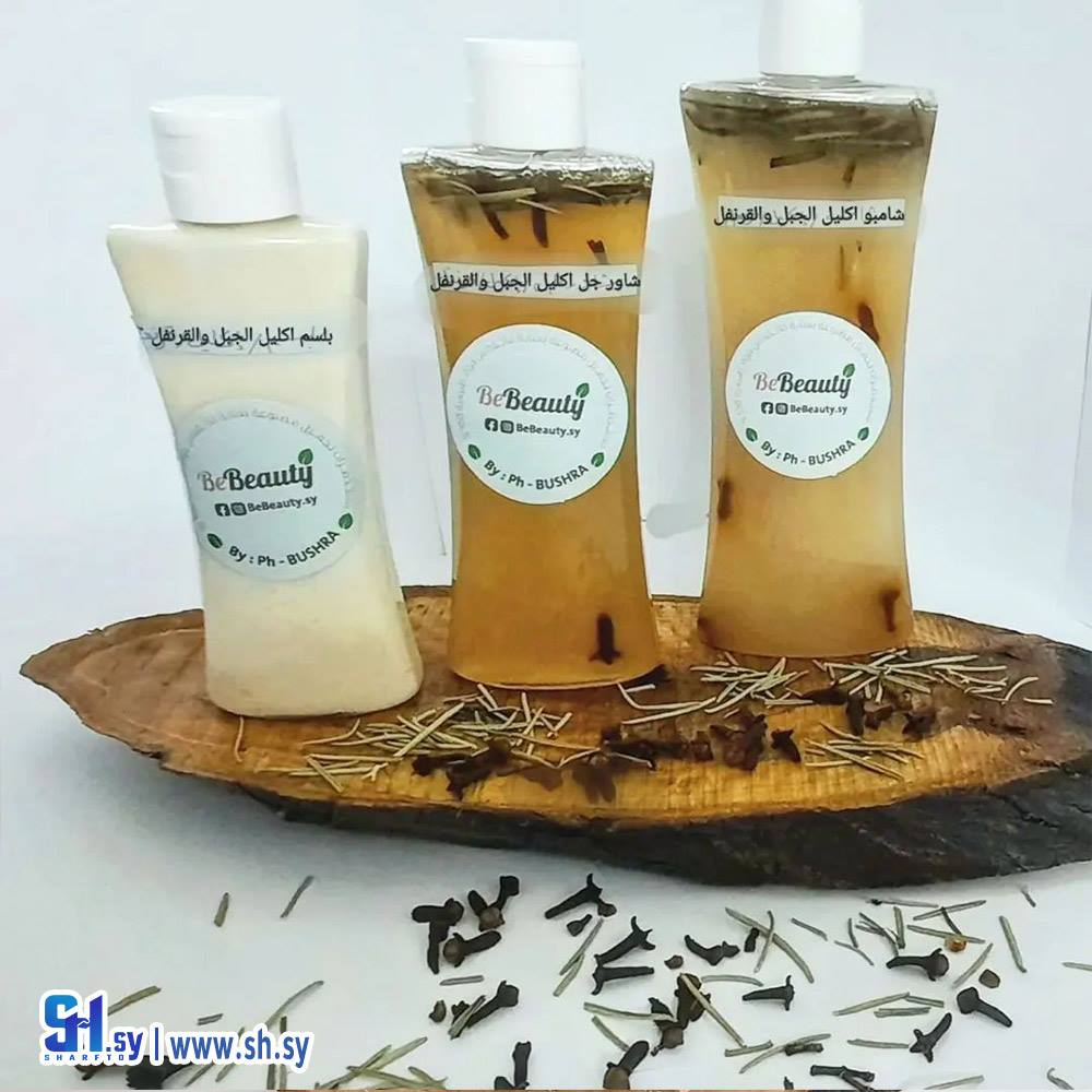مجموعة العناية بالشعر باكليل الجبل والقرنفل (Be Beauty)