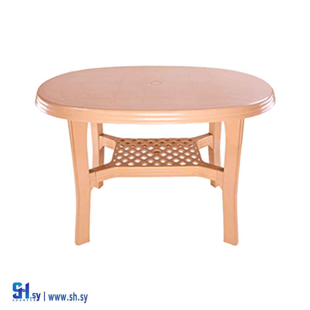 طاولة بيضاوية الشكل مع شبك (ريان بلاست)