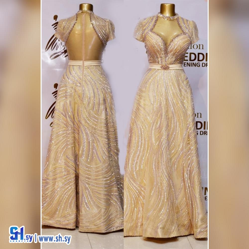 فستان سهرة بفتحة قلب (be fashion)