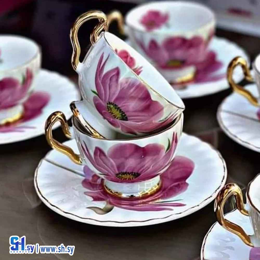 طقم فناجين قهوة موديل 1 (لازوردي المنزلية الراقية)