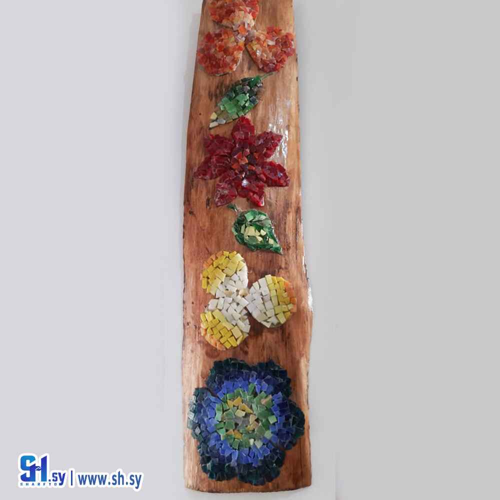 لوحة جذع الورد موزاييك  (نجوى الشريف)