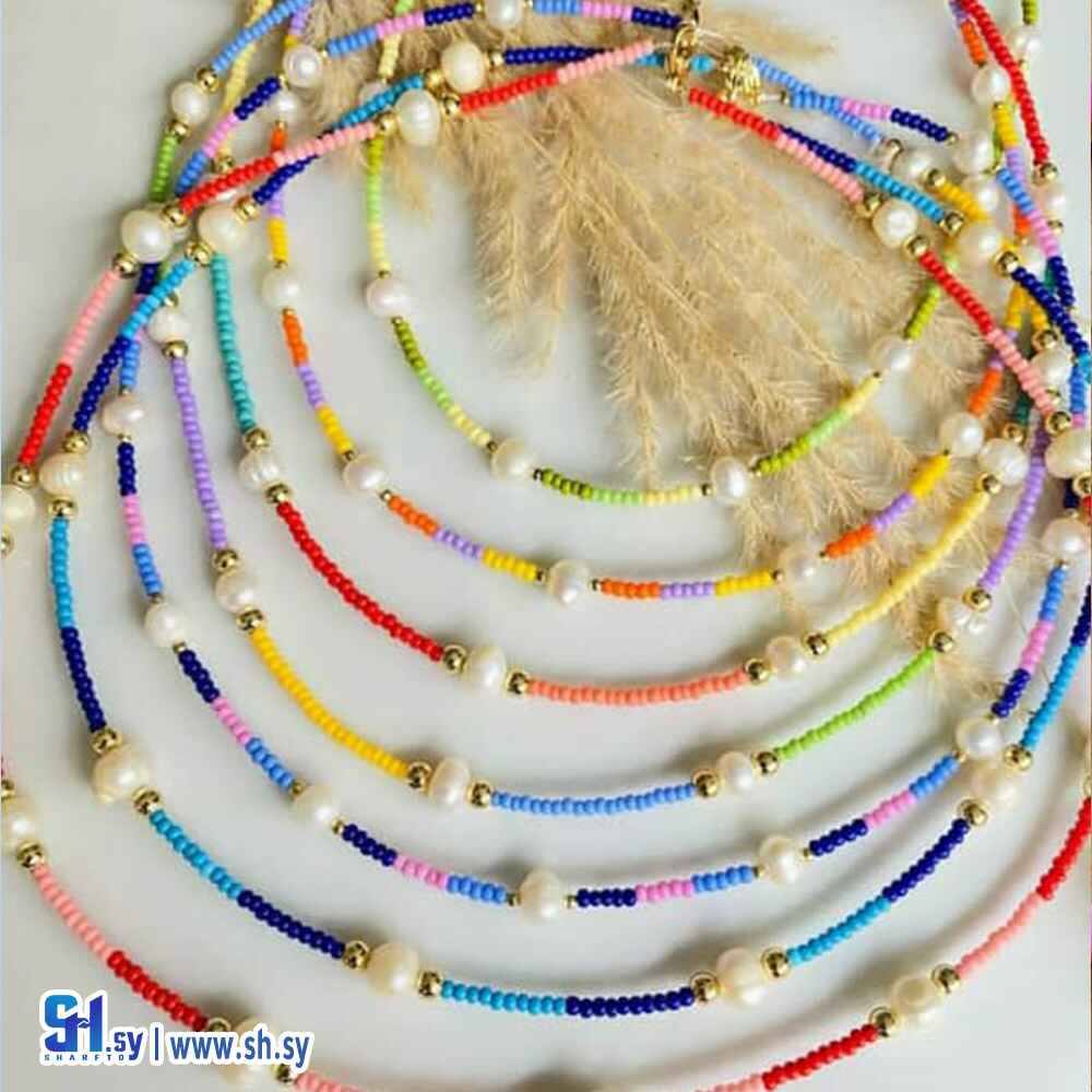 قلادة بناتي بلونين(Mayar hand made)