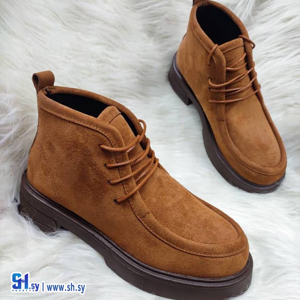 بوط جزمة جلد غزال طبيعي طبي (أحذية إسي ميلان)