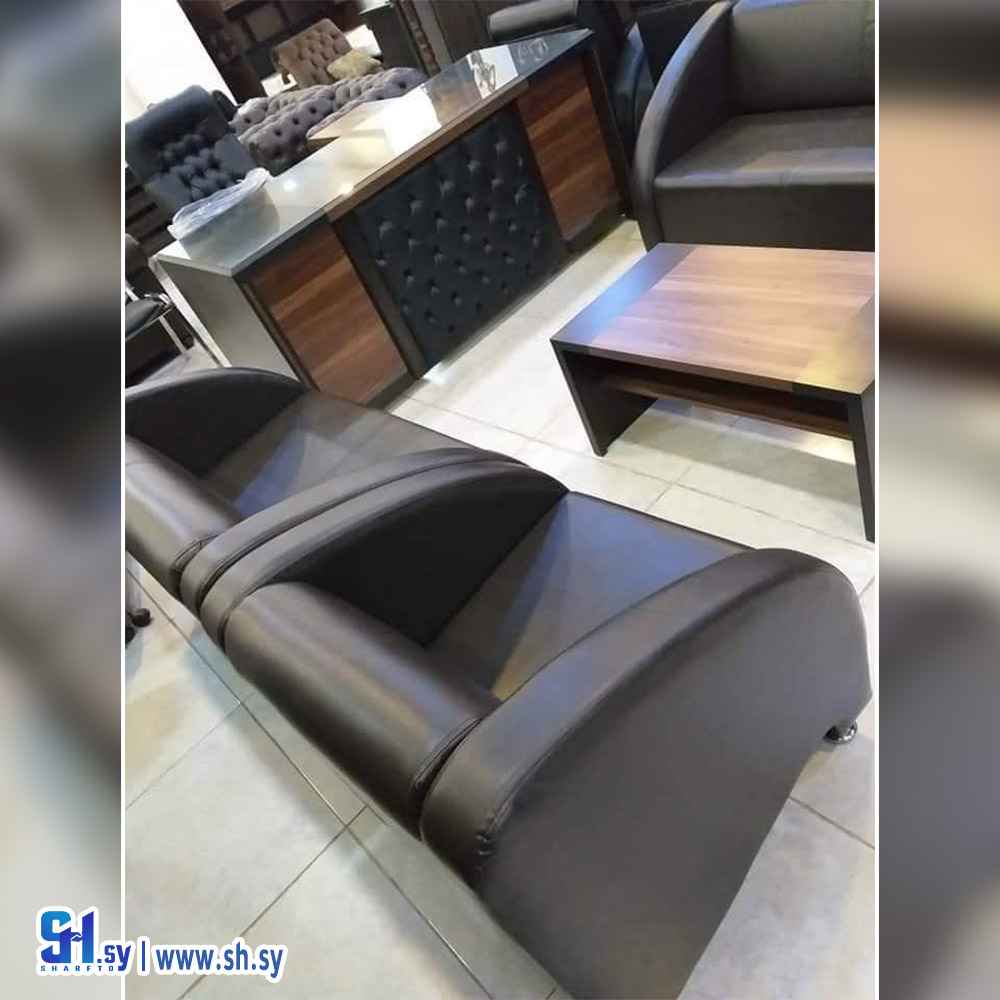 طقم مكتب جلد (مفروشات عابدين)