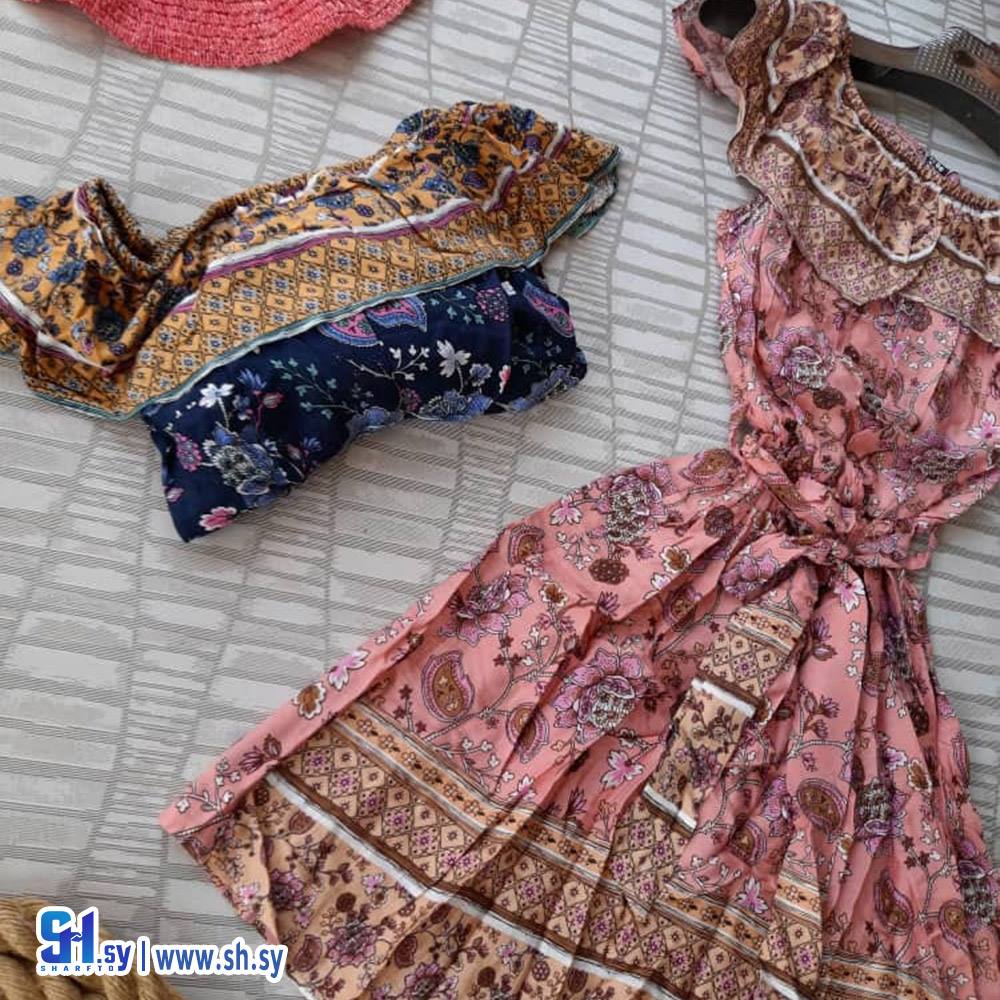 فستان  كتف مطاط (Aiman Fashion)