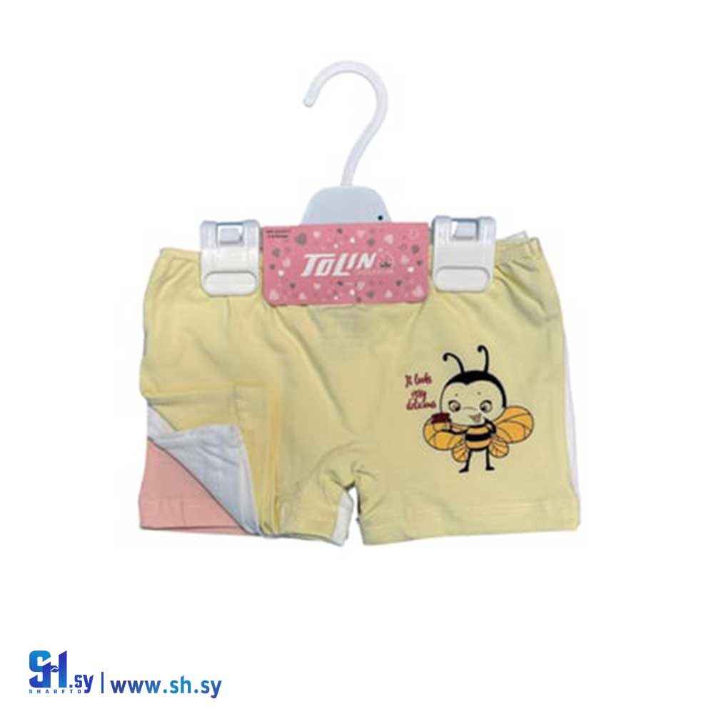 شورتات قطنية مطبوعة من الليكرا بناتي ( تولين )