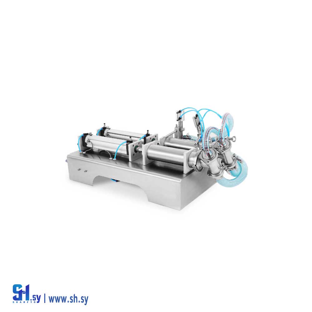 آلة تعبئة مواد لزجة وسائلة نصف آلية موديل 002 (شركة البكار التجارية)