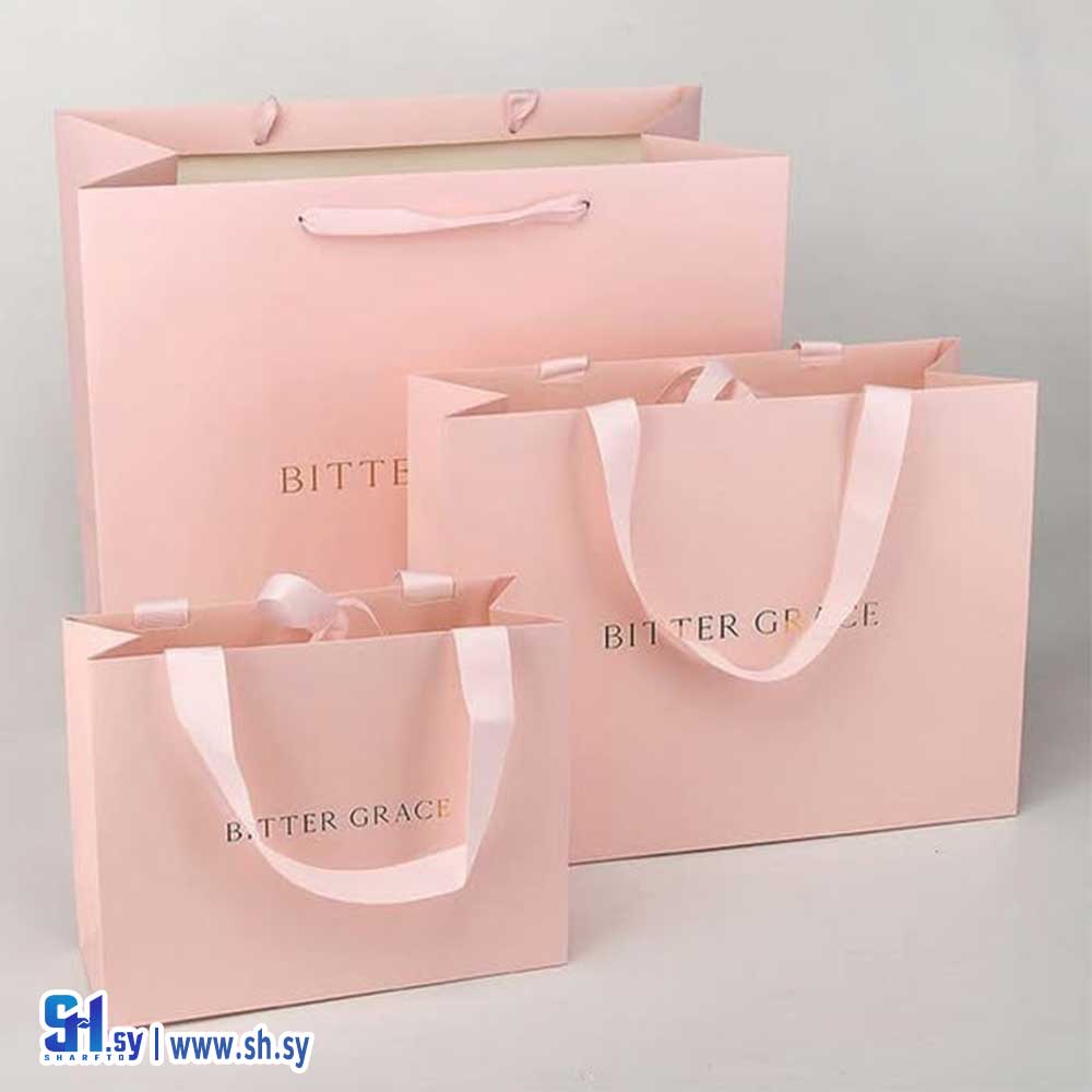 كيس كرتون بيبي بينك بأحجام مختلفة (finger art)