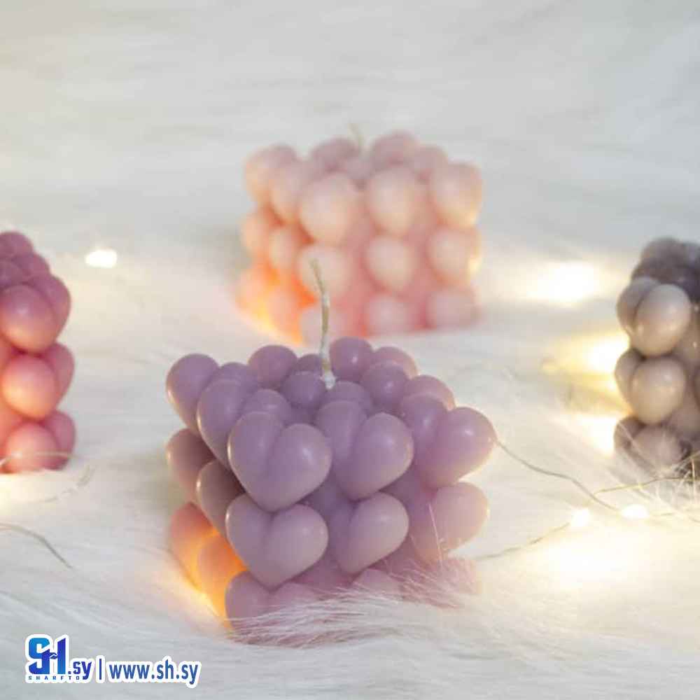 شمع معطر بابلي قلوب (Candle Light)