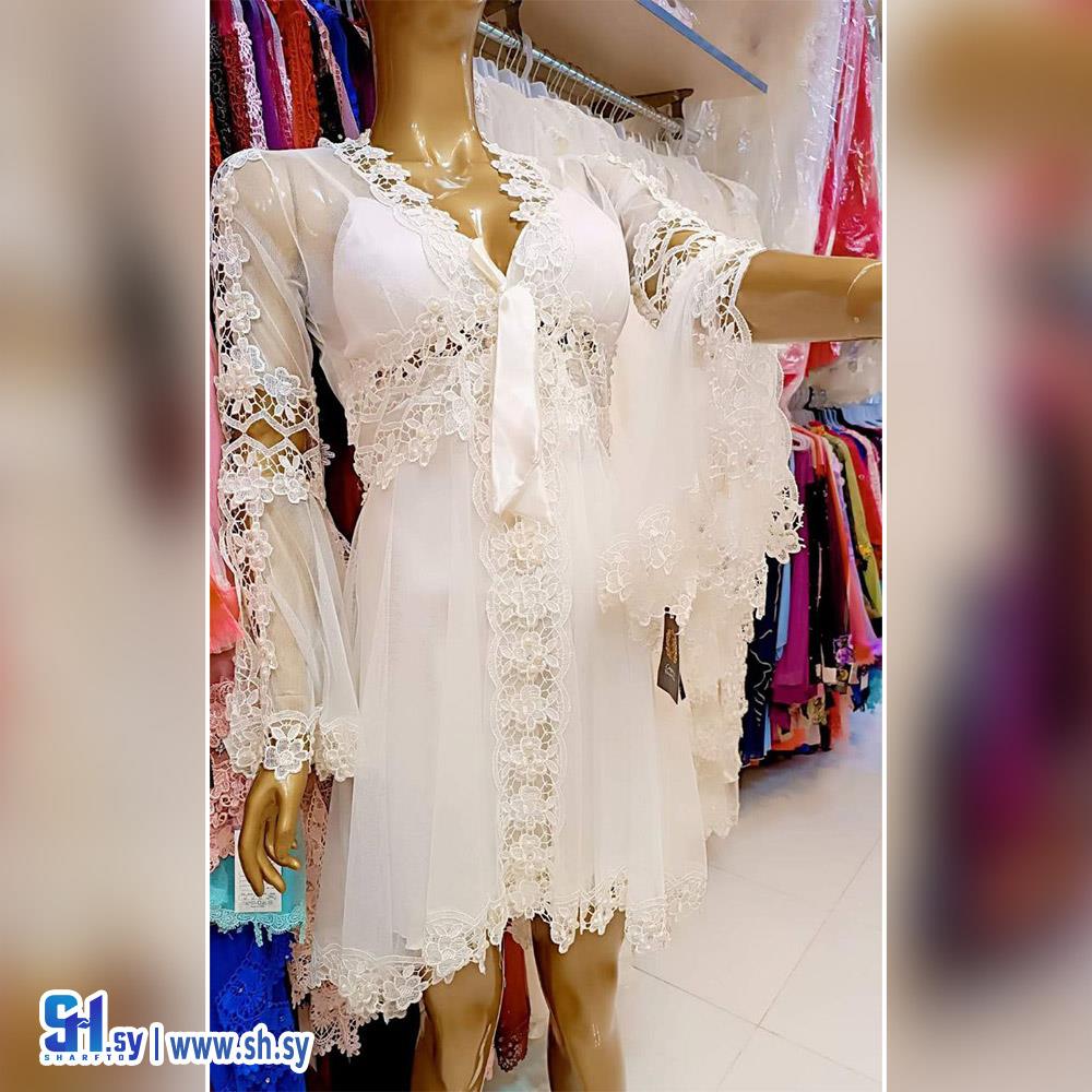 طقم صباحية عروس قصير (لانجري اي جي)