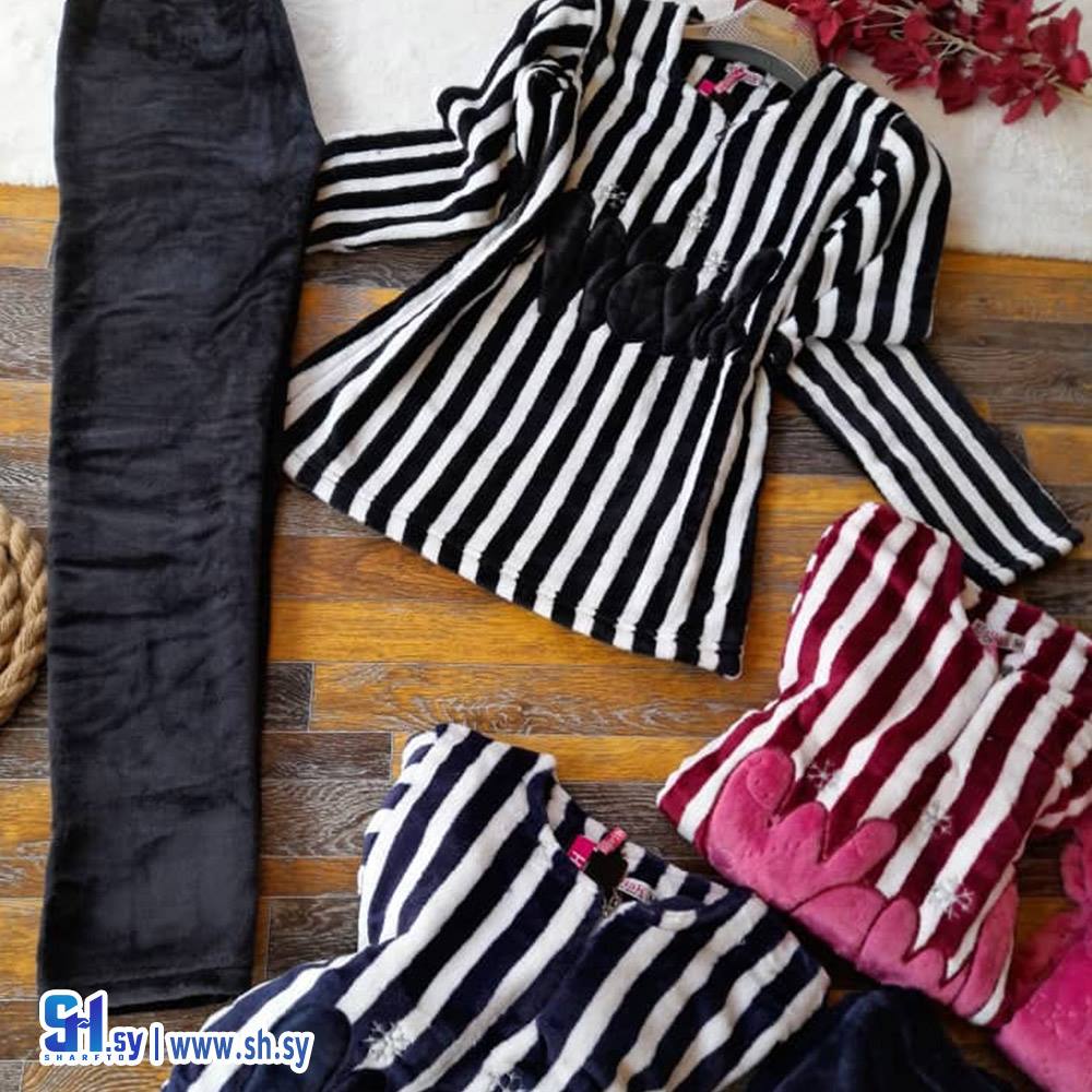 بيجامة مخمل وجهين (Aiman Fashion)