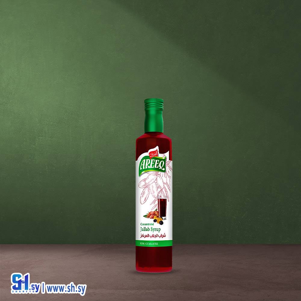 شراب الجلاب المركز 650غ عبوة زجاج (العريق)