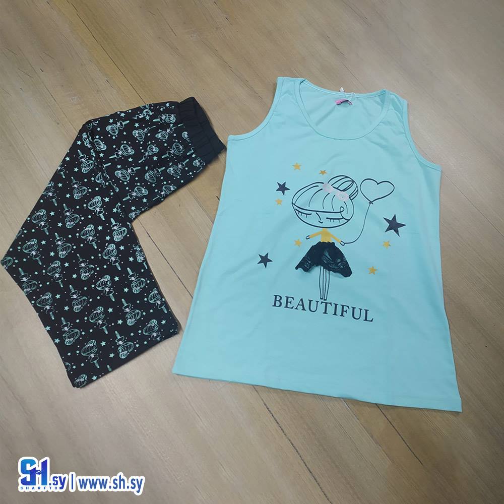 بيجامة نسائي قطن (لانجري بيستاج)