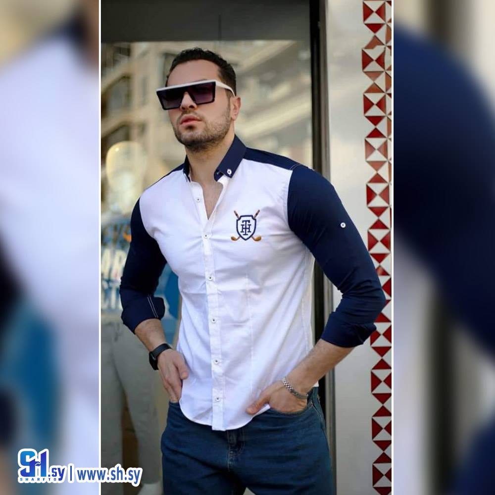 قميص رجالي كتان مطرز (ألبسة جود)