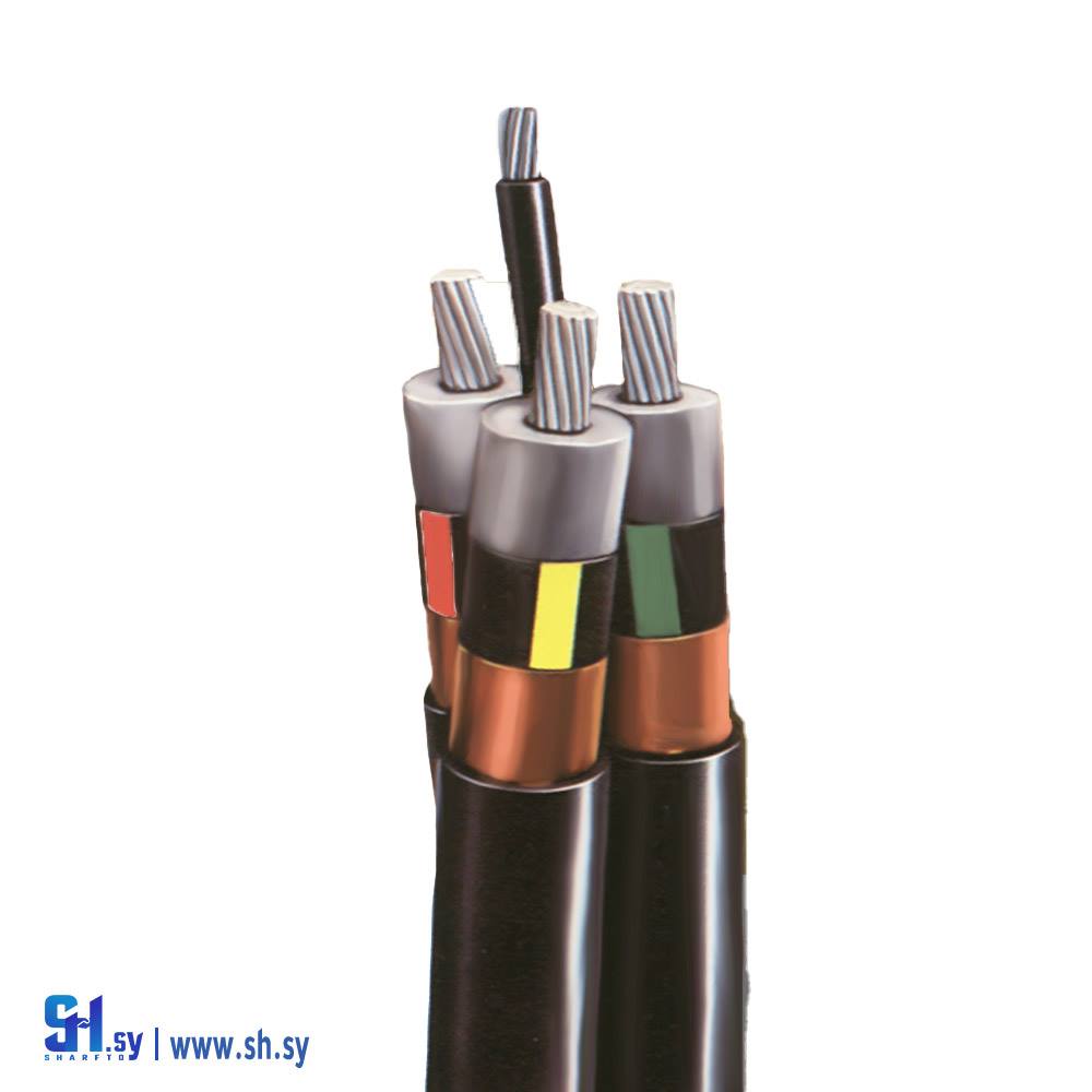 كابلات توتر متوسط مع حامل من الفولاذ (الشركة السورية للكابلات)