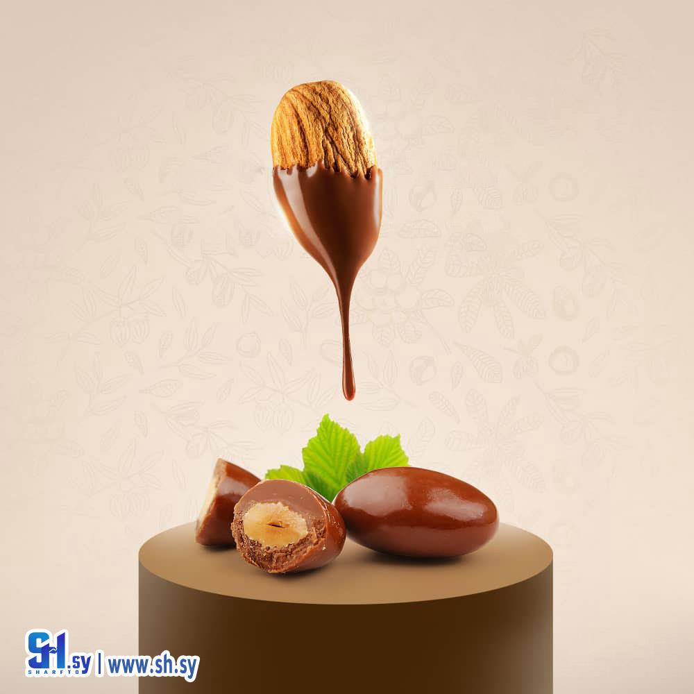 دراجيه لوز وشوكولا حلوة (شوكولا الفلك)