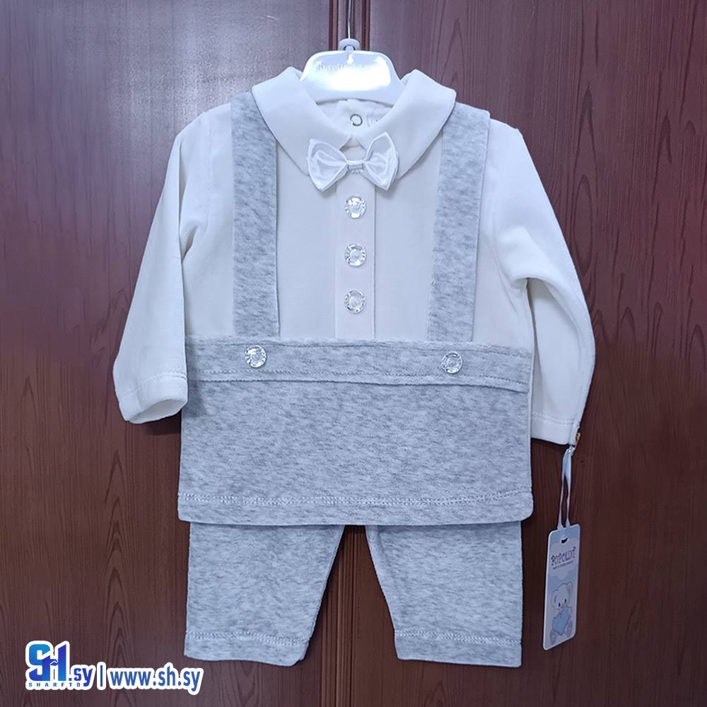 طقم بي بي شتوي كنزة وبنطال (Popolini)