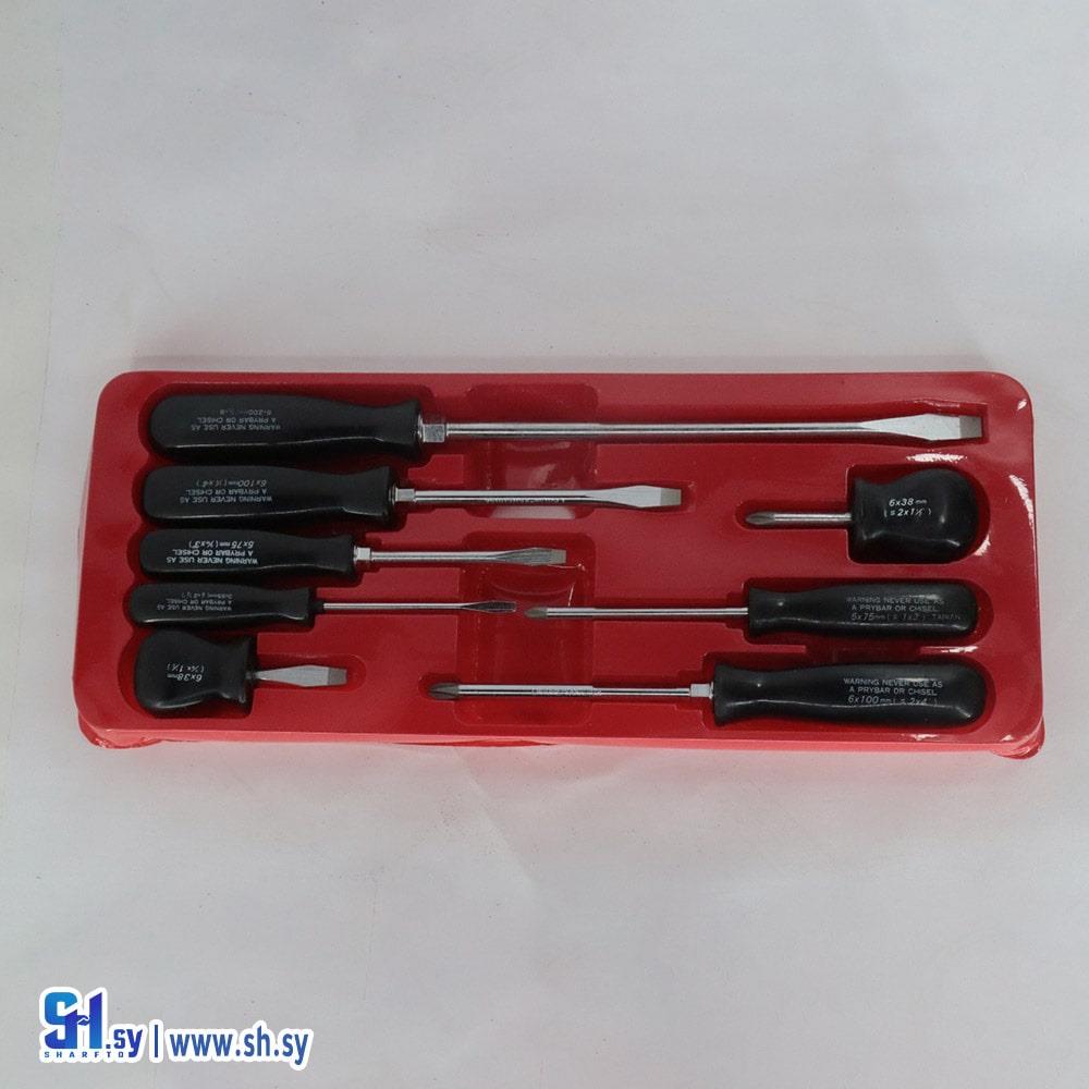 طقم مفكات مغناطيس 2 (الأحمد)