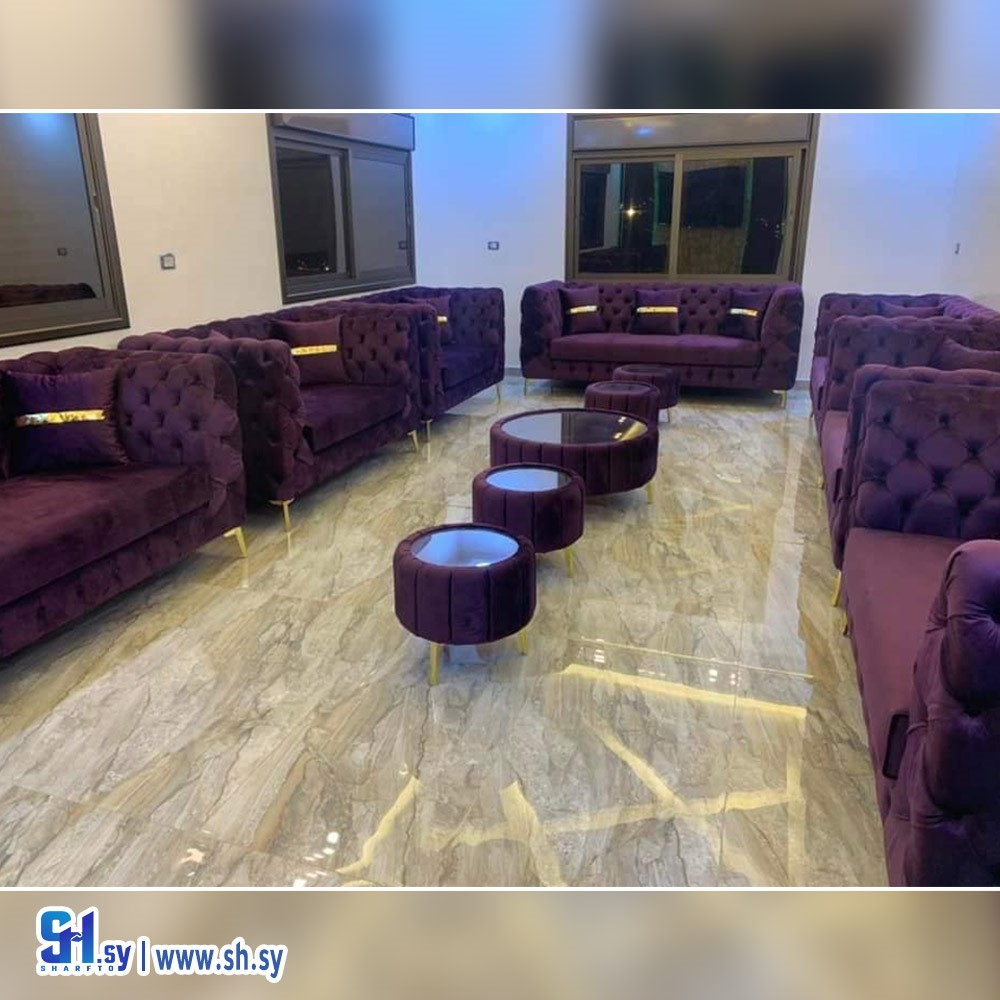 طقم غرفة ضيافة موديل 5 (مفروشات عدي)